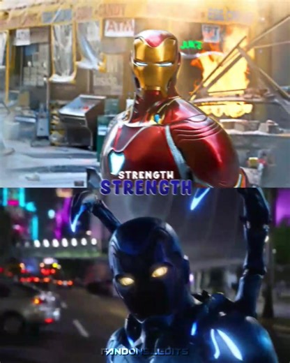 Iron Man vs. Blue Beetle: Epic Battle of Marvel and DC Heroes