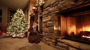 Christmas Living Room Time Lapse Pan Stock Footage SBV-300087137 - Storyblocks