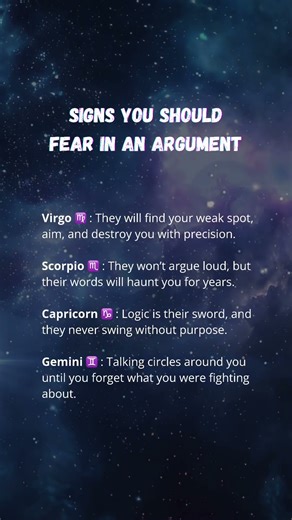 Signs you should fear in an argument!