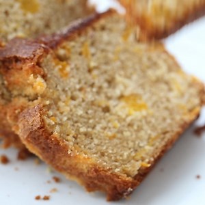 6.8K views · 123 reactions | Comment 'PEACH' and I'll send the recipe your way! Sweet + decadent Peach Bread is tender and delicious. It’s studded with ripe juicy peaches in every bite! | Lil' Luna - Kristyn Merkley | Facebook