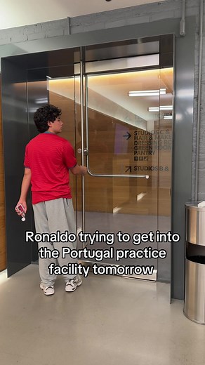 Ronaldo Trying to Enter Portugal Practice — Funny World Cup Moment