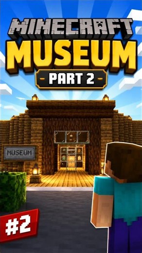 🏛️ Minecraft Museum Inside Tour Part 2 😍 | Amazing Interior Design! #shorts #minecraft