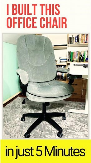 I Built This Office Chair in Just 5 Minutes! (No Tools Needed)