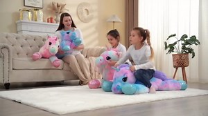 MaoGoLan 32" Big Unicorn Stuffed Animal Plush Giant Soft Unicorn Pillow Toy
