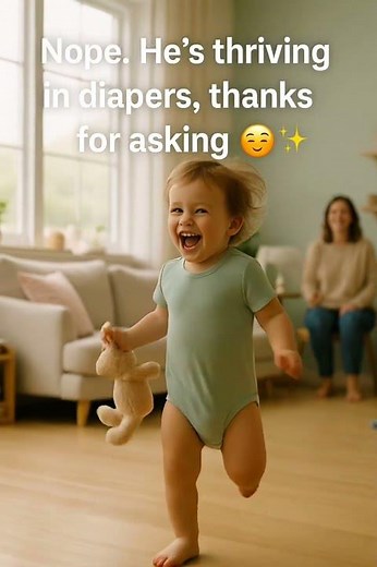 When your kid still wears diapers… and that’s OK 💛