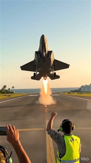 F-35C Lightning II Takeoff | Stealth Fighter Launch from Island Runway