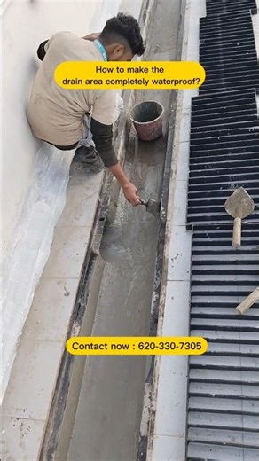 How to make the drain area completely waterproof?