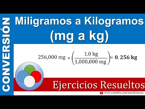 Miligramos a Kilogramos (mg a kg)