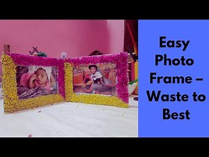 ✨ DIY Photo Frame | Cardboard & Newspaper Craft | Best Out of Waste Idea ✨