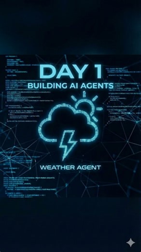Hariharan R | AI Engineer on Instagram: "Day 1: Building a Weather Agent 🌦️ (No more basic chatbots) Stop building basic chatbots. 🛑 Standard LLMs are "blind" to the present moment—they can't tell you the live weather because their training data is old. Today, we fix that using Google ADK. I built an Agent and gave it a custom Tool (a simple Python function) to fetch live weather data. Now, the model knows exactly what's happening in the real world. 👇 WANT THE SOURCE CODE? Comment "Link" belo