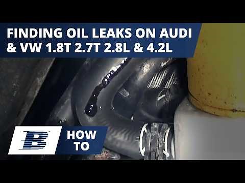 How To Find Locate Audi Oil Leaks and VW Oil Leaks