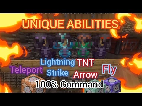 [Part 1] OP Weapons and Unique Abilities with Minecraft Command Block