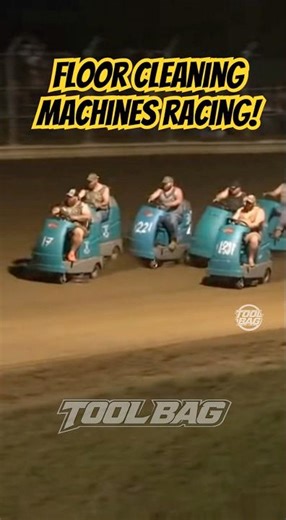 Floor cleaning machines racing? #funny #racing #shorts