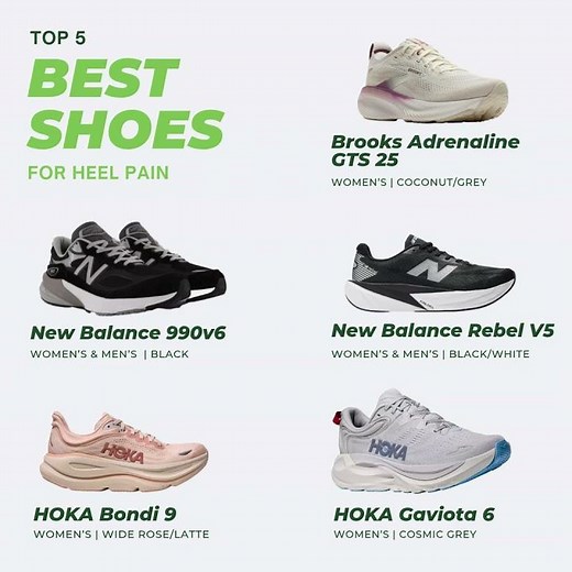 Top 5 picks for shoes that help with heel pain