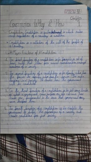 Constitution Why and How Political Science chapter 1 class 11th