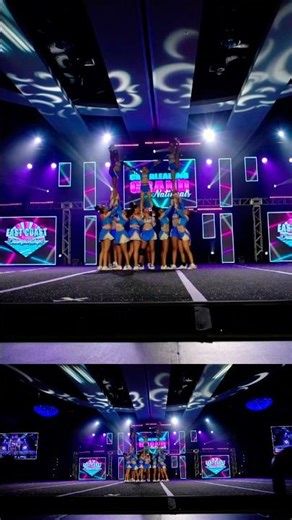 They had the crowd #cheer #performancecheer #cheerstunts #allstarcheer #allstarcheer