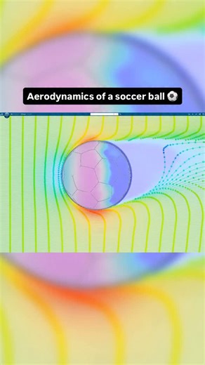 SIMULIA on Instagram: "Just here to kick 🦵⚽️ the aerodynamics of a soccer ball on your feed. Credits: Mattias Robertsson with the Fluid Dynamics Engineer role on the 3DEXPERIENCE platform using cloud computing. #3DEXPERIENCE #SIMULIA #simulation #engineer"