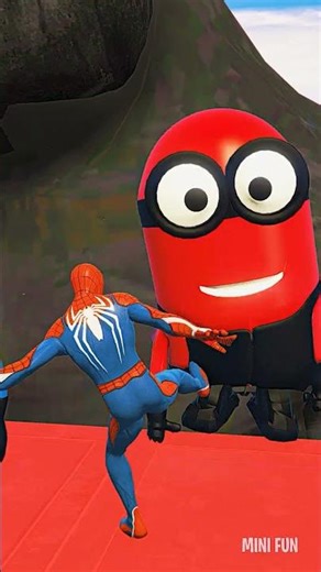 GTA 5 Epic Water Ragdolls Spiderman vs MINION Jumps/Fails Ep.501 #shorts