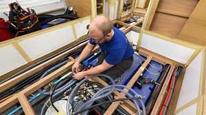 Just hired – meet Joel Sten Joel has just been hired at Hallberg-Rassy as a technical installer. His first day as a Hallberg-Rassy employee was today 24 March 2025. Joel has been practicing at Hallberg-Rassy for a while for his adult education program at a school in Uddevalla. Before that, Joel worked as a mechanical engineer for trucks. Joel’s work is now technical installations in the Hallberg-Rassy 400, 40C and 44. Joel lives directly at the seaside, on the island Lavön, just a few kilometers