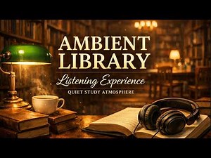Ambient Library Listening Experience | Quiet Study Atmosphere
