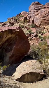 Finding a Native American Petroglyph on a Boulder in the Desert (Terlingua, Texas, USA)