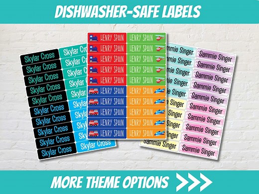 Daycare Labels - Waterproof Name Labels - Baby Bottle Labels - School Supply Labels - Waterproof and Dishwasher Safe - Etsy