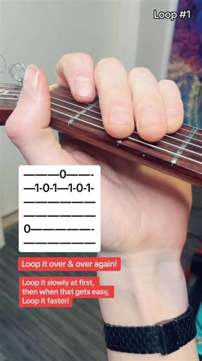 12K views · 113 reactions | Loop on guitar! This is meant for beginners to practice a simple, great sounding melody that develops the picking and fretting ability. #easyguitar #beginnerguitar #guitar #fyp #foryou | Jamparkguitar | Facebook