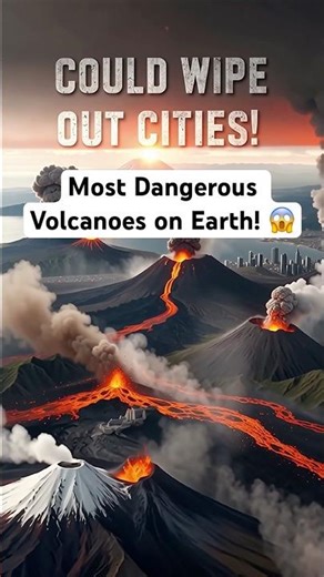 Most Dangerous Volcanoes on Earth! 😱 #Space#universe #facts #science #didyouknow