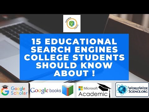 15 educational search engines college students should know about !