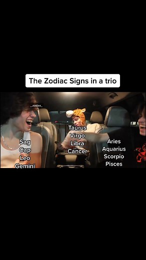 Signos Zodiacales en un Trio