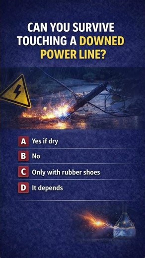 Can You Survive Touching a Downed Power Line? ⚡