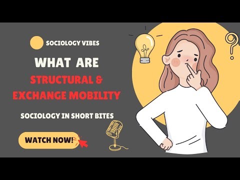 What Is Structural Social Mobility and Exchange Mobility? | Intro to Sociology | Social Strat |