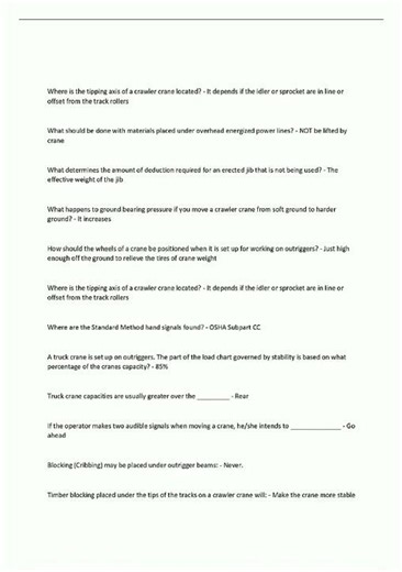 NCCCO Final Test Comprehensive Questions and Answers1346 new video