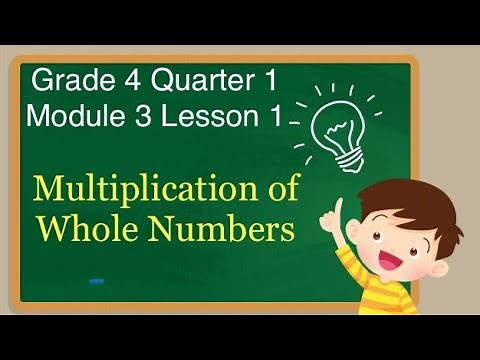 Grade 4 Quarter 1 Module 3 Lesson 1 - Multiplication of Whole Numbers