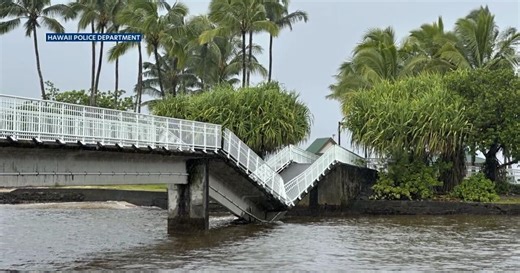 Hawaii's Mokuola bridge collapse causes island access issues