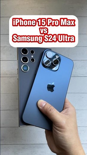 Samsung Galaxy S24 Ultra vs iPhone 15 Pro Max - WHICH LOOKS BETTER? #shorts #s24ultra #15promax