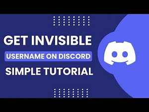 How To Get Invisible Username On Discord