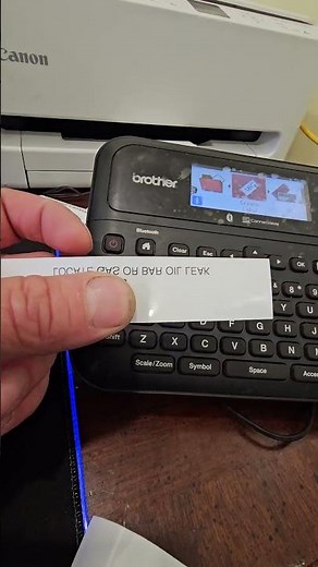 brother p touch d 610bt printing backwards. FIX!