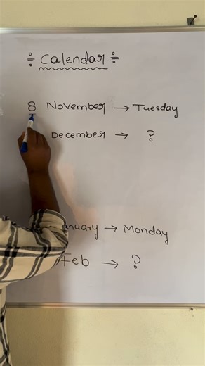 If **8th November is Tuesday**, can you tell the **day on 12th December** in seconds? 🧠🔥 Use the date difference modulo 7 trick and solve calendar problems without confusion ✨ Very important concept for SSC, Railways, Sainik School & reasoning exams 📅 Watch till the end and never fear calendar questions again 💯 Calendar reasoning tricks, Day and date problems, Calendar maths shortcut, Reasoning for SSC, Railway reasoning, Competitive exam calendar questions #CalendarTricks, #ReasoningShortcu