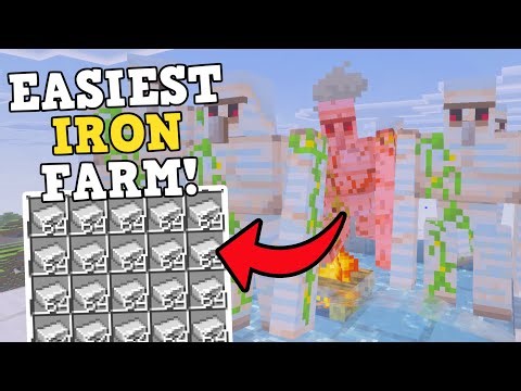BEST IRON FARM IN MINECRAFT BEDROCK 1.21+!!!