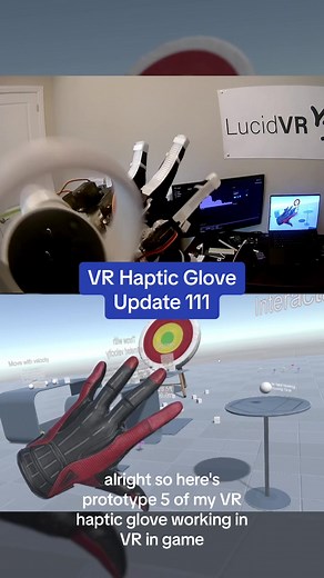 VR Haptic Glove Prototype Gameplay in Virtual Reality!