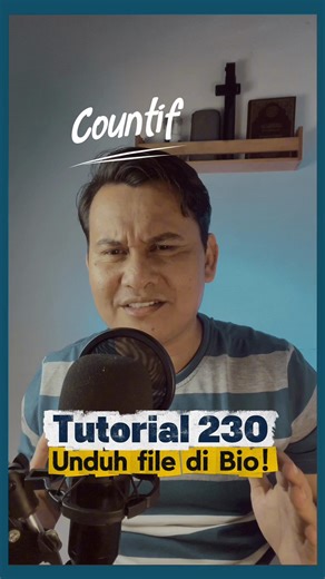 Tutorial 230 | Fungsi Countif | Menghitung Banyak Transaksi Masuk dan Keluar#BelajarExcel #rumusexcel #TutorialExcel
