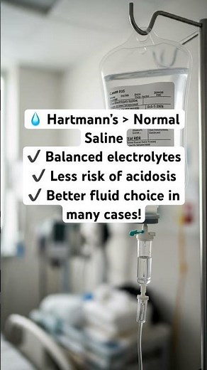 Hartmann’s fluid vs Normal Saline 👇 #theneurodoctor #medicine #doctor #fluid