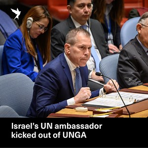 Israel’s rep to the UN was expelled from the UN General Assembly on Tuesday after he interrupted Iranian president Ebrahim Raisi’s speech 👇 | The New Arab