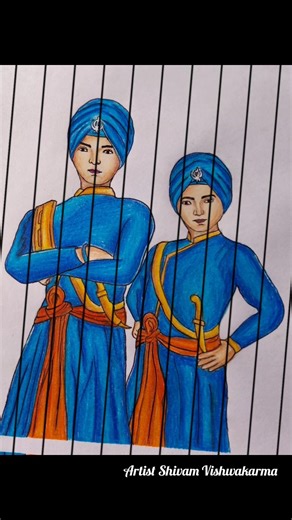 Chhote Sahibzaade Drawing 🥰#trending #chhotesahibzade #drawing #ytshorts #shortvideo