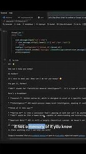 Conversational Chatbot with Memory !