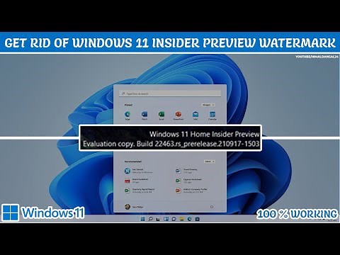 How to remove Windows 11 Insider Preview Evaluation Copy Watermark | 100% WORKING | STEP BY STEP