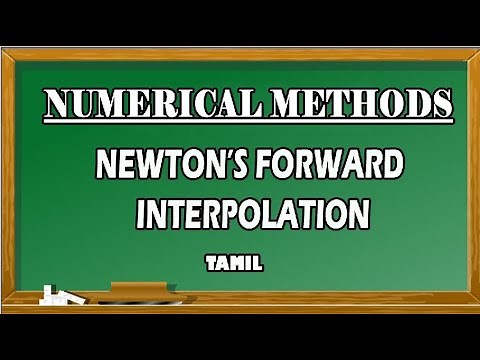 Newton's Forward Interpolation | Numerical Methods in Tamil | Maths Board Tamil