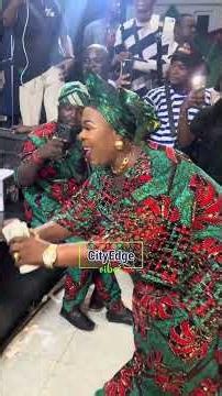 MADAM SAJE ON THE DANCE FLOOR AT MAMA EREKO MOTHER BURIAL