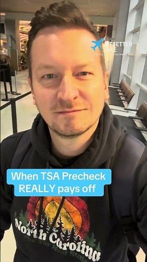 The time when TSA Precheck really pays off #traveltips
